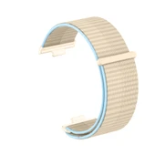 Huawei Watch Fit 4 Fit 4 Pro Fit 3 Uyumlu Ayarlanabilir Cırt Cırtlı Yumuşak Spor Kumaş Örgü Kordon  Bej thumbnail 3