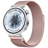 Huawei Watch GT5 41mm Uyumlu Manyetik Milanese Loop Metal Kordon   Pembe thumbnail 1