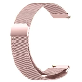 Huawei Watch GT5 41mm Uyumlu Manyetik Milanese Loop Metal Kordon   Pembe thumbnail 5