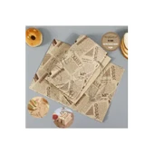 Vintage Gazete Desenli Sunum Kağıdı 50 Adet - 2