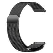 Huawei Watch GT3 46mm GT3 Pro 46mm Gt2 46mm Gt2 Pro 46mm Uyumlu Manyetik Milanese Loop Metal Kordon  Siyah thumbnail 5