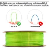 Esun Esilk-Pla Filament Limon Yeşili 1.75mm 1 Kg - Urhanshop Yetkili Satış thumbnail 3