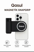 Magnetik Snapgrip Manyetik Telefon Tutucu Bluetooth Kablosuz Çekim Aparatı 10 Saat Kullanım Süresi - 1