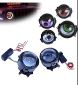 33 MODLU ANİMASYONLU MERCEK GÖZ FAR SİS AMBİYANS LED AYDINLATMA 2 ADET 12-24 VOLT - 4
