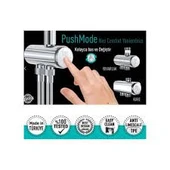 VALTEMO Selfio Chrome Black Kendini Temizleyen Duş Seti VS-2903  3 Fonksiyonlu El & Tepe Duşu  Kireç Önleyici  2 Yıl Garanti  Modern Banyo thumbnail 2