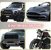 33 MODLU ANİMASYONLU MERCEK GÖZ FAR SİS AMBİYANS LED AYDINLATMA 2 ADET 12-24 VOLT - 6