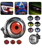 33 MODLU ANİMASYONLU MERCEK GÖZ FAR SİS AMBİYANS LED AYDINLATMA 2 ADET 12-24 VOLT - 1