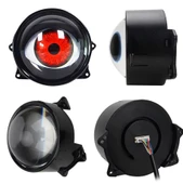 33 MODLU ANİMASYONLU MERCEK GÖZ FAR SİS AMBİYANS LED AYDINLATMA 2 ADET 12-24 VOLT - 5
