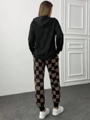 Kadın Uzun Kollu Iki Iplik Kumaş Fermuar Ve Cep Detay Kapüşonlu Ikili Takım thumbnail 4