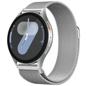 Samsung Galaxy Watch 4 5 6 7 Seri 40 42 43 44 46 47mm Uyumlu Manyetik Milanese Loop Metal Kordon   Gümüş thumbnail 1
