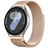 Samsung Galaxy Watch 4 5 6 7 Seri 40 42 43 44 46 47mm Uyumlu Manyetik Milanese Loop Metal Kordon   Rose Gold thumbnail 1