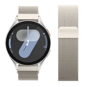 Samsung Galaxy Watch 4 5 6 7 Seri 40 42 43 44 46 47mm Uyumlu Manyetik Milanese Loop Metal Kordon   Starlight thumbnail 3