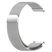 Samsung Galaxy Watch 4 5 6 7 Seri 40 42 43 44 46 47mm Uyumlu Manyetik Milanese Loop Metal Kordon   Gümüş thumbnail 5