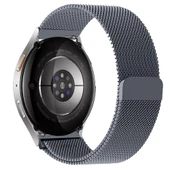 Samsung Galaxy Watch 4 5 6 7 Seri 40 42 43 44 46 47mm Uyumlu Manyetik Milanese Loop Metal Kordon   Koyu Gri thumbnail 2