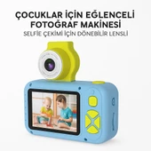 Çocuklar İçin Dijital Eğlence Kamerası  Döner Lensli Selfie Özellikli - 1