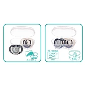 Mamajoo Sterilizasyon & Saklama Kutulu Black & Pearl Desenli İkili Ortodontik Emzik Gece & Gündüz / 0 Ay+ thumbnail 8