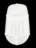 Sema Baby Köpüklü Kafa Destekli Bebek Banyo Filesi - Beyaz thumbnail 2