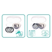 Mamajoo Sterilizasyon & Saklama Kutulu Black & Pearl Desenli İkili Ortodontik Emzik Gece & Gündüz / 6 Ay+ thumbnail 8