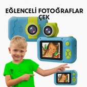 Çocuklar İçin Dijital Eğlence Kamerası  Döner Lensli Selfie Özellikli - 2