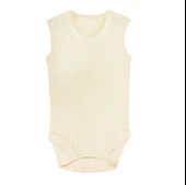 Sema Baby Jakarlı Askılı Badi (Body) - Krem 0-3 Ay - 1