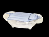 Sema Baby Köpüklü Kafa Destekli Bebek Banyo Filesi - Mavi thumbnail 1