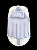 Sema Baby Köpüklü Kafa Destekli Bebek Banyo Filesi - Mavi thumbnail 2