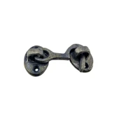 Antika Tarz Dekoratif Pirinç Maymuncuk Çengeli - 5cm, Oksit - 1