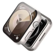Apple Watch Series 10 46mm Uyumlu Starlight 360 Derece Koruma ve Temperli Cam Ekran Koruyucu  Starlight thumbnail 2