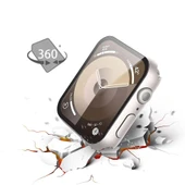Apple Watch Series 10 46mm Uyumlu Starlight 360 Derece Koruma ve Temperli Cam Ekran Koruyucu  Starlight thumbnail 3