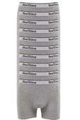 10 adet Feelline Gri Pamuklu Doğal Likralı Erkek Boxer thumbnail 1