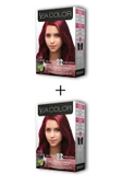 2X2 Tüp Krem Saç Boyası Seti Çilek Kırmızısı No:5.65 - 1