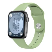 Huawei Watch Fit 3 İle Uyumlu PureLux Tam Uyumlu Yumuşak Soft Silikon Kordon  Yeşil thumbnail 1