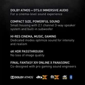 Panasonic Dahili Subwoofer'lı TV için SoundSlayer (SC-HTB01) thumbnail 11