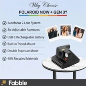 Polaroid Now+ 2. Nesil I-Tipi Anında Filmli Bluetooth Kamera - 3