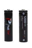Orjinal 3.7 V 1200 Mah Şarj Edilebilir 18650 Turbo Model Li-ion Şarjlı Pil - 1