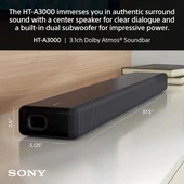 Sony HT-A3000 3.1 Kanal Dolby Atmos Surround Ses Çubuğu - 4