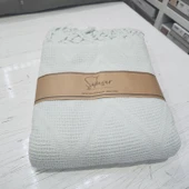 ŞAHESER ÇİFT KİŞİLİK ZİCZACK PİKE MİNT thumbnail 2