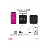 Cosa Akıllı Oda Termostatı Kablosuz Kombi Ve Klima Kontrolü P4TR-21-AC - 3