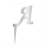 Aynalı Gümüş Pleksi A Harfi - 1