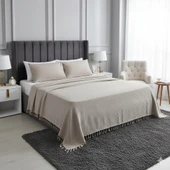 ŞAHESER ÇİFT KİŞİLİK ZİCZACK PİKE VİZON thumbnail 1