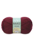 5 Adet Vizon Premium Akrilik El Örgü İpi Yünü Renk No:999 Bordo thumbnail 2
