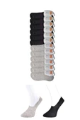 Siyah ve Gri Erkek Babet Çorap 12 çift thumbnail 1