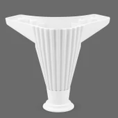 Mobilya Kanepe Koltuk Ünite Puf Ayağı 12 Cm Beyaz Baza Ayakları 4 Adet - 2