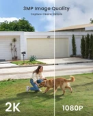 ieGeek Kablosuz Pille Çalışan WiFi Güvenlik Kamerası thumbnail 2