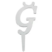 Aynalı Gümüş Pleksi Ğ Harfi - 1