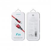Joyroom S-1230N6 iPhone Lightning Hızlı Şarj ve Data Kablosu Örgü 3A 1.2M Kırmızı - 2