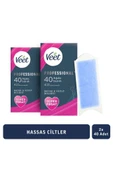 Veet Professional Ağda Bandı Hassas Ciltler Için Bacak&Vücut Bölgesi Süper Fırsat 80 Adet (40X2) - 1