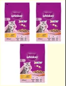 Whiskas Tavuklu Yavru Kuru Kedi Maması 300 gr (3 Adet) - 1