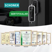 Schoner 3.5kw Taşınabilir Elektrikli Araç Şarj Istasyonu -Tak ve Şarj Et- Wi-Fi / Bluetooth Smart 5 Metre Tip2 Kablolu - 4