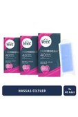 Veet Professional Ağda Bandı Hassas Ciltler Için Bacak &Vücut Bölgesi 120 Adet Süper Fırsat (40 x 3 Adet) - 1